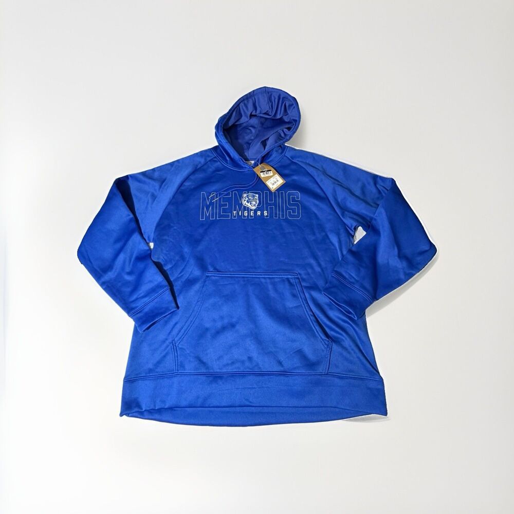 NWT Memphis Tigers Hoodie Mens L Blue Rivalry Threads Pullover NCAA